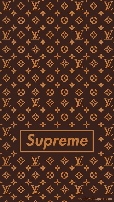 supreme x louis vuitton phone background